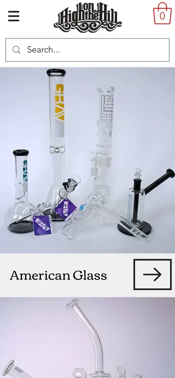 High on the Hill: Water pipes page on a phone